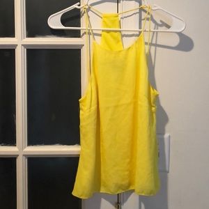 Yellow H&M flowy tank top
